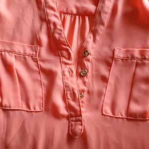 CORAL COLOR BLOUSE